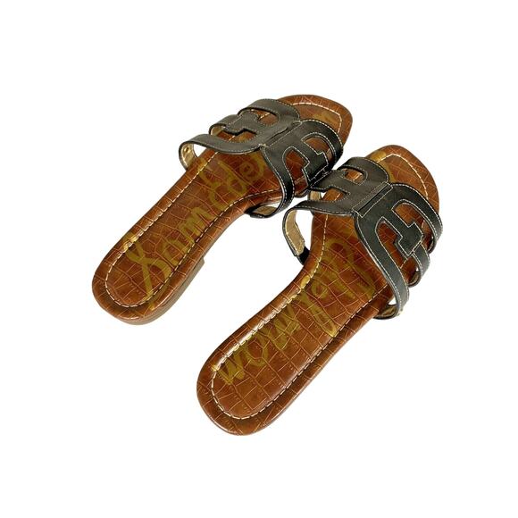 Sam Edelman Bay Sandals Black Leather Slides Womens Size 8M - Picture 5 of 8